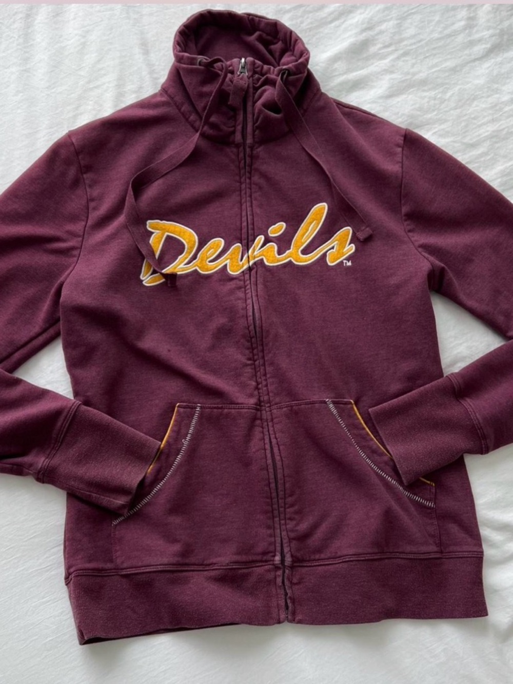 ASU Zip-Up Hoodie Jacket - Women's Maroon